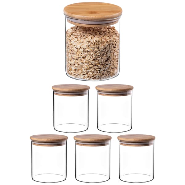 KADAX Matbehållare Pasta Glas Kryddburk med lock 800 ml