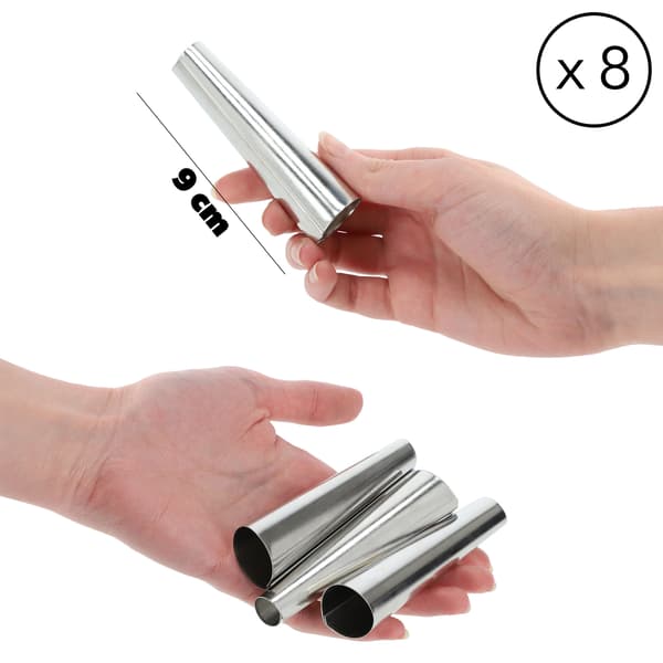 KADAX Gräddformar för kakor Stålform 9cm 8 st