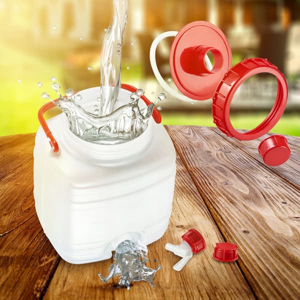 KADAX-behållare med kranbehållare för dricksvatten och drycker, 5 liter, certifikat