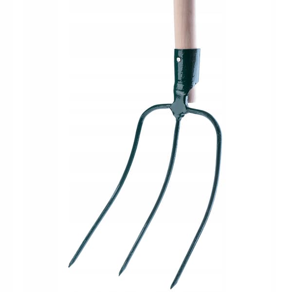 KADAX Gaffel til gødning, hø, halm, have, 3-grenet, metal, 126 cm