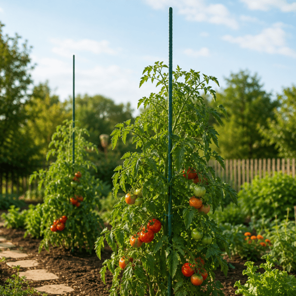 KADAX Växtstöd 150cm Tomatpåle Belagd 11mm 15st
