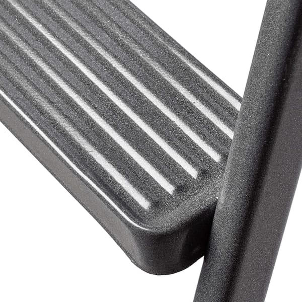 KADAX Stålstige 3 Trin Hjemme Foldbar Trappestige Solid 125kg