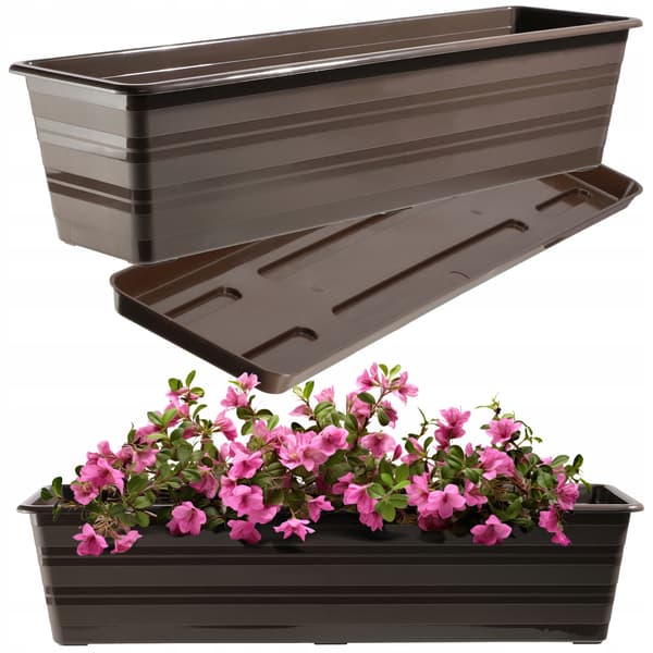 KADAX Balkonkasse 60 cm Urtepotte Urtepottestativ Balkon Blomsterstativ