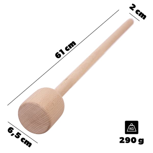 KADAX Fermenteringsstöt för surkål i trä 61 cm