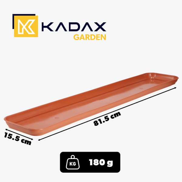 KADAX Urtepottestativ 80 cm Rektangulært Plast Terrakottabakke