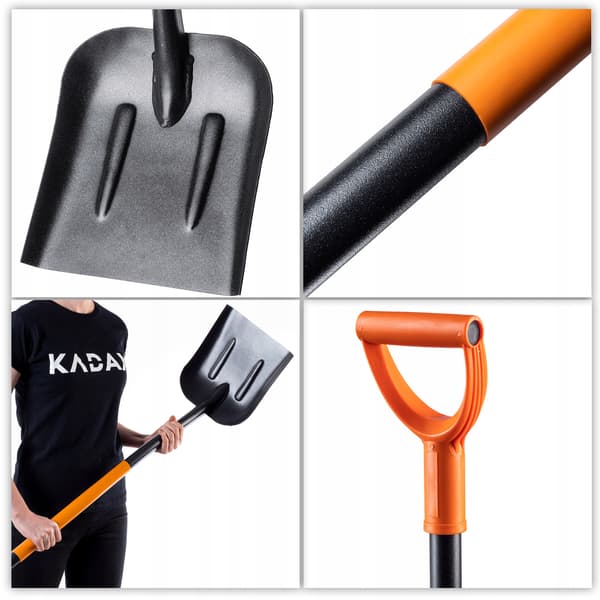 KADAX Spade för sand, spannmål, sand, kol, grus, härdad 132 cm