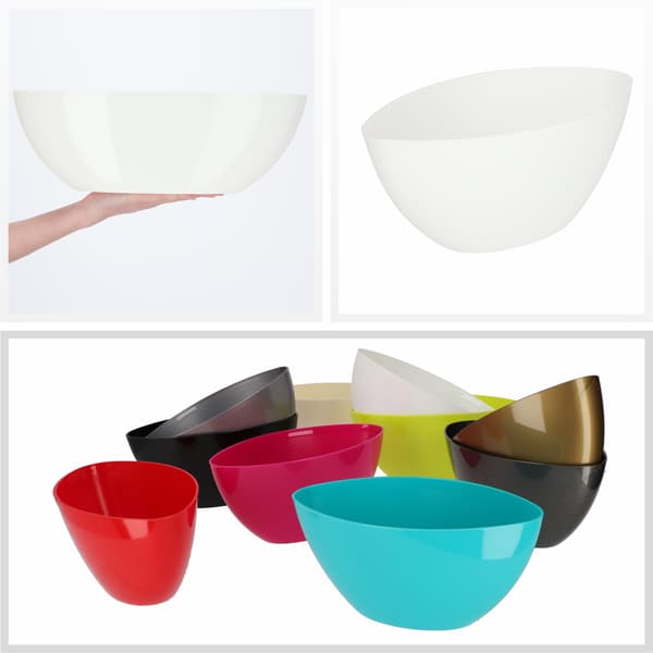 KADAX Urtepotte 38cm Oval Urtepotte Plastik Hvid