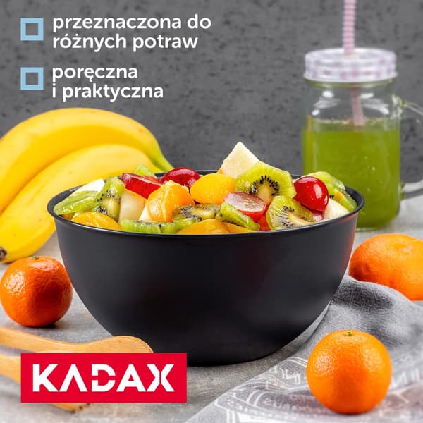 KADAX Plastskål 0,5L Fruktsalladsskål Liten Universal 13cm