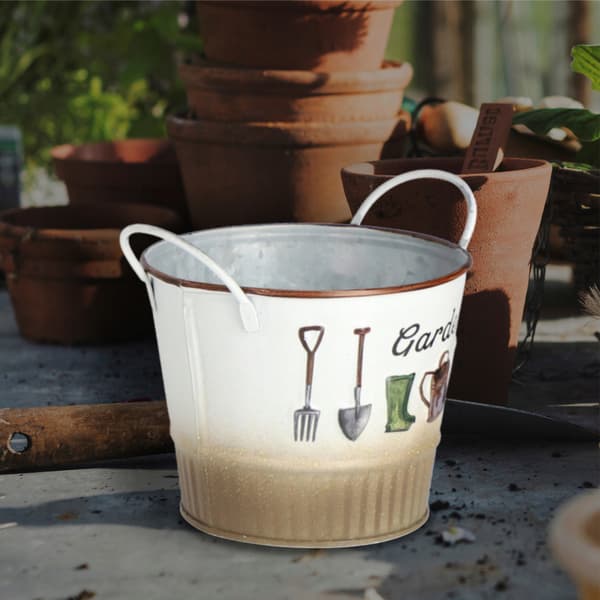 KADAX Urtepottedæksel Metal Urtepotte Planter 12cm Til Dekorativ Potte