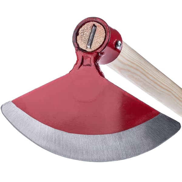 KADAX Smidd trädgårdshacka 18 cm träskaft 123 cm vass för grävning
