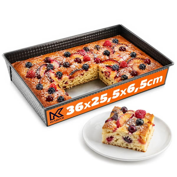 KADAX Rektangulær bageplade med non-stick belægning 36x25x6