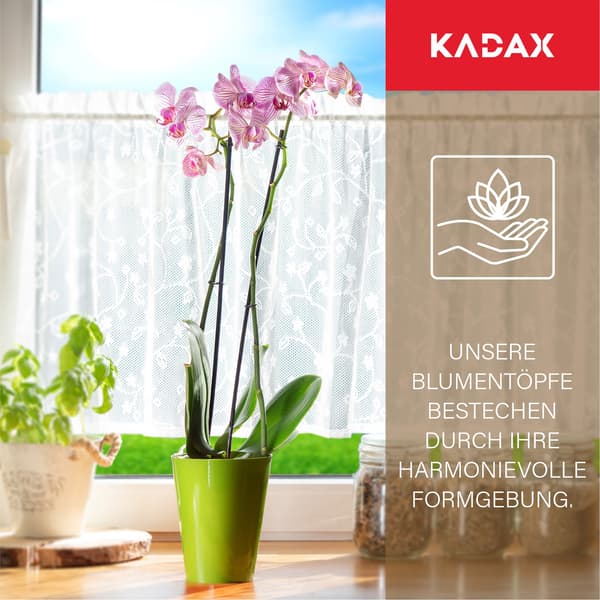 KADAX Urtepotte Orkidé Planter Plastik Blomster Grøn Stærk 13cm
