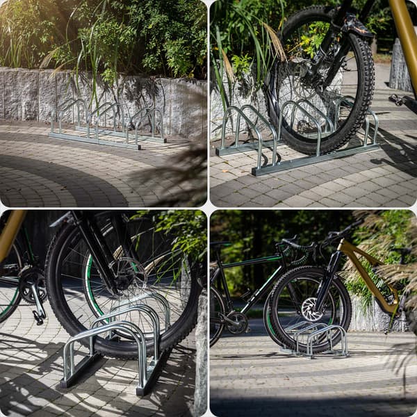 KADAX Cykelstativ Cykelparkeringsholder 3 Positioner 84x33x26 cm