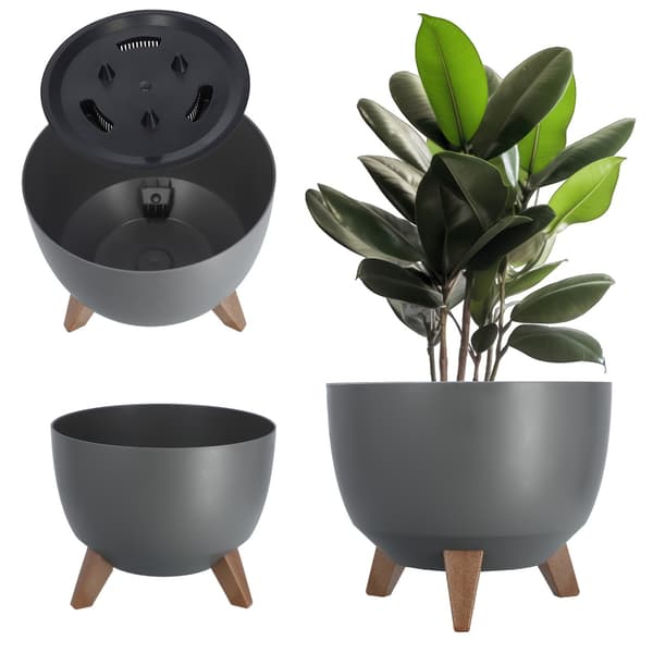 KADAX Blomkruka 29cm Benskydd Antracit + Insats