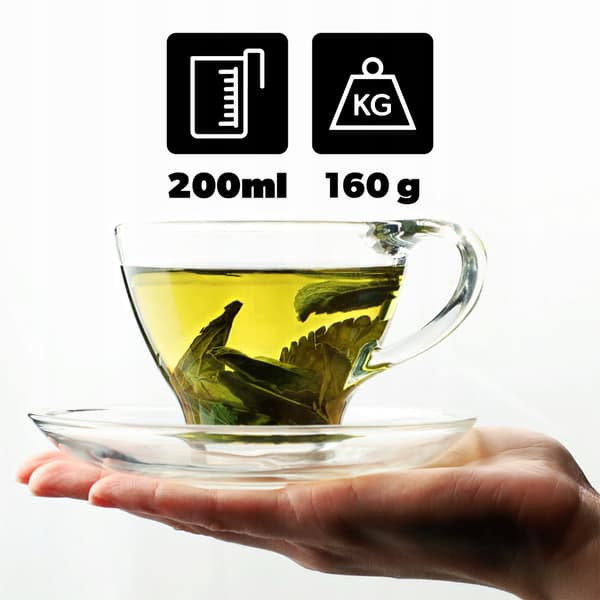 KADAX Kaffe- och tekoppset med fat 200 ml koppset 2 st