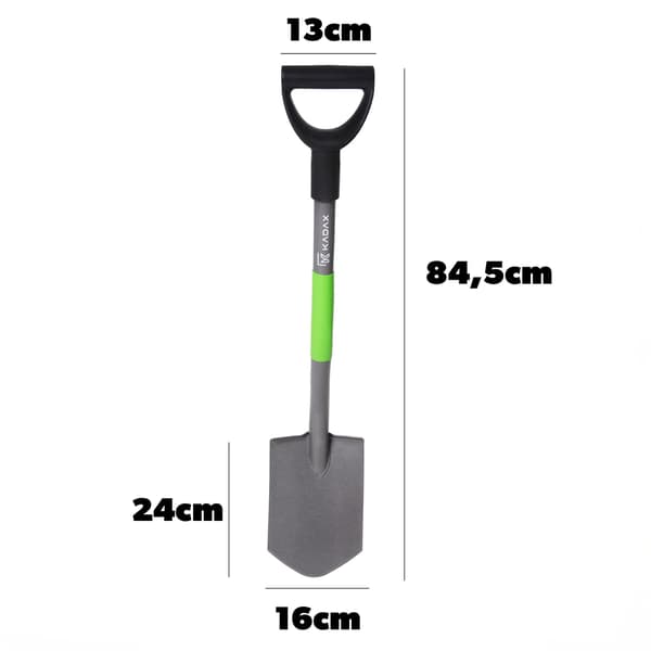 KADAX Lapio Terävä 84 cm Metallinen Puutarha Ergo Lapio Terävällä Varrella