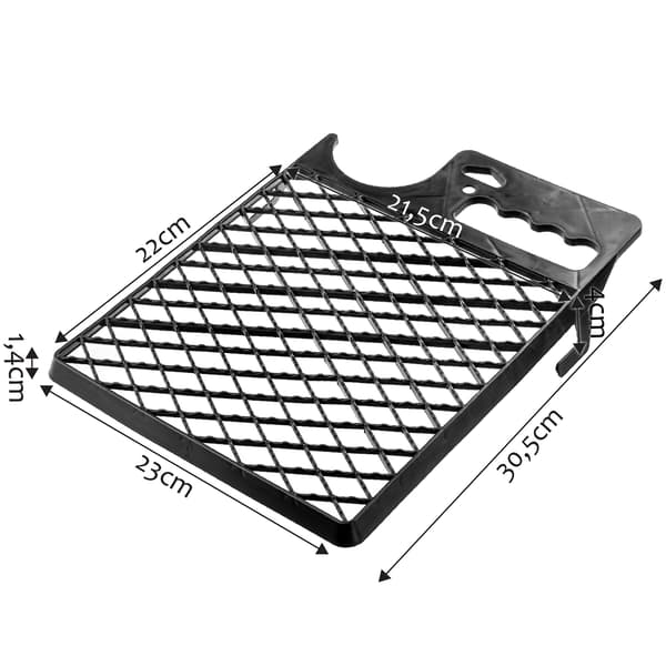 KADAX lille malergitter 230x305mm til rulle, sort med spandholder, 12 stk.