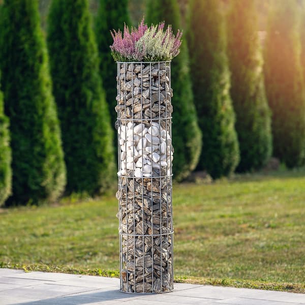 KADAX Trädgårdspergola för växter och blommor Metallstång 120 cm + Ankare