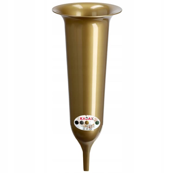 KADAX Vase Flaske Til Kirkegård Gravsten 35cm Gravsten Til Blomster Guld