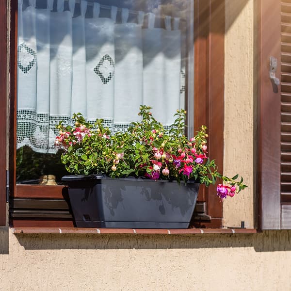 KADAX Balkonkasse 40 cm Urtepotte Urtepottestativ Balkon Blomsterstativ