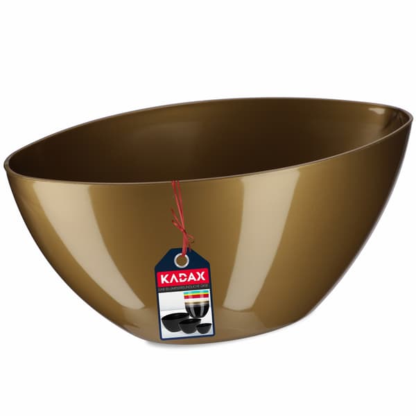KADAX Urtepotte 38cm Oval Urtepotte Plastik Guld