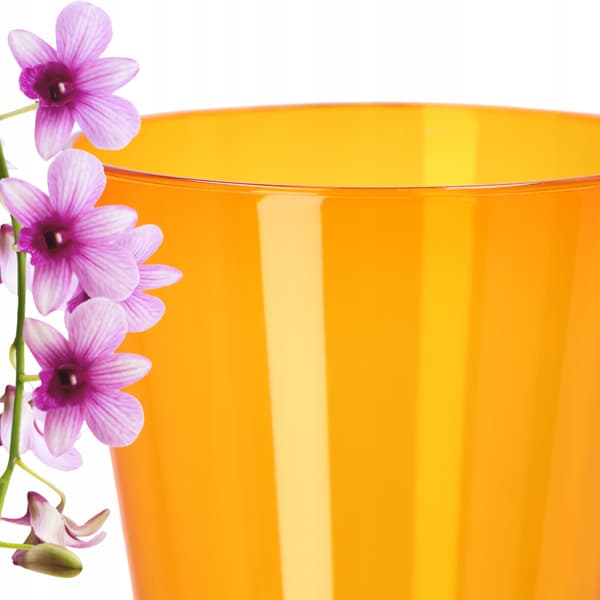KADAX Blomkruka Orkidé Planter Plast Planter Orange 12cm