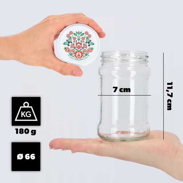 KADAX Seno purkit 315ml 50kpl 66mm + kannet "Folklore"