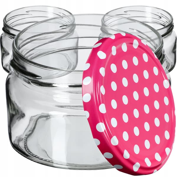 KADAX Denia purkituspurkit 250ml 50kpl 82mm + kansi "Pink peas"