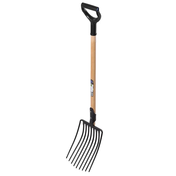 KADAX Gavlgaffel til Sten og Knuste Sten 9-Tandet Metal Have Massiv 129cm