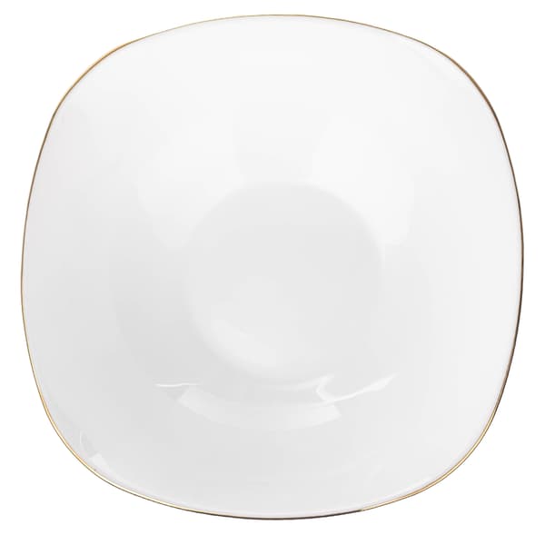 KADAX salatskål 19 cm glas suppe salatskåle sæt hvidguld 3 stk.