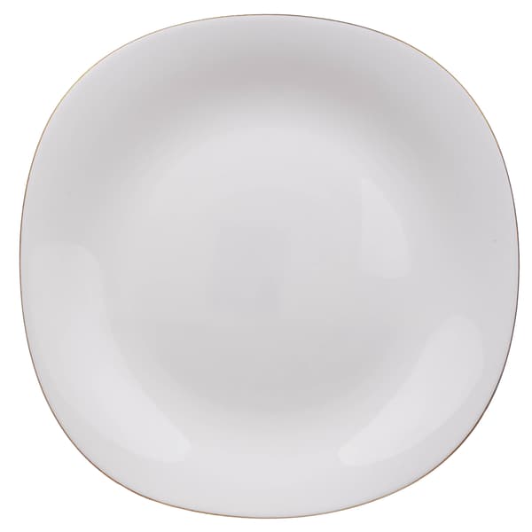KADAX Desserttallrik 21,5 cm Vitguldsglas Flat Tårtfat