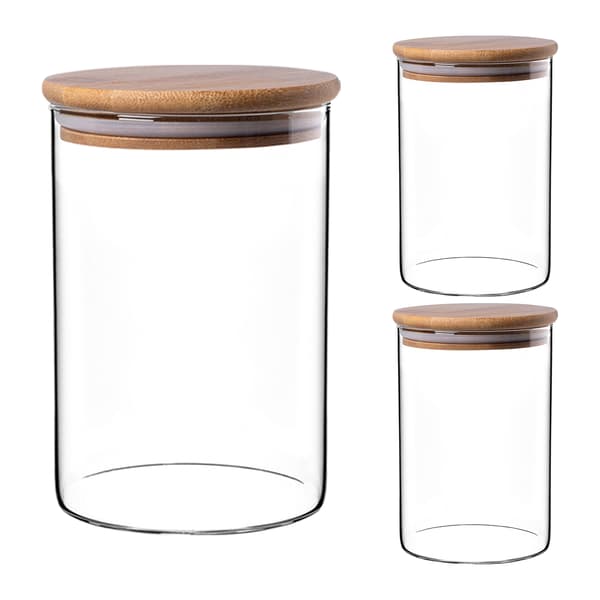 KADAX Matbehållare Pasta Glas Kryddburk med Lock 1,04L