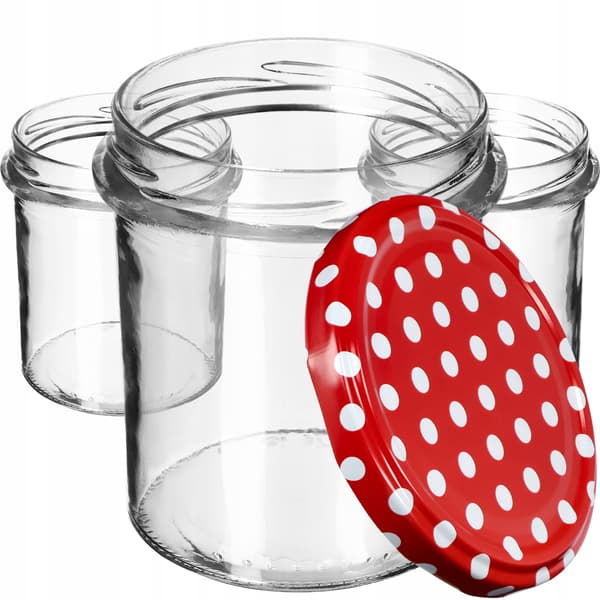 KADAX 50x Jar 350 ml Jam Honey Meat Caps Fi82