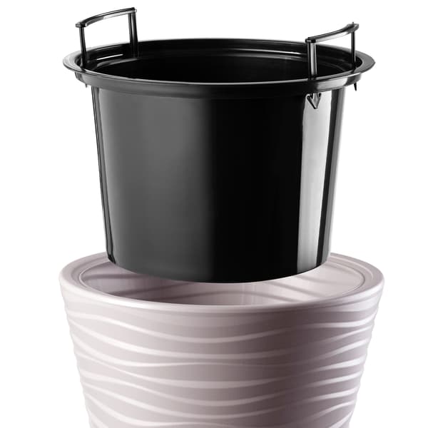 KADAX Urtepotte 40cm Låg med Indsats Urtepotte Beige Plastik