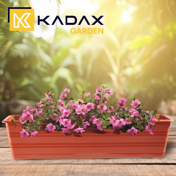 KADAX Balkonkasse 60 cm Urtepotte Urtepotte Balkon Terrakotta