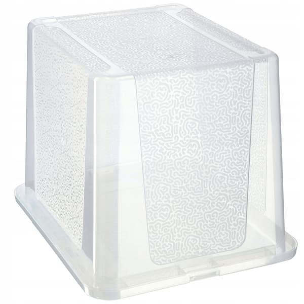 KADAX 30L plastbehållare med lock transparent låsbar stor låda