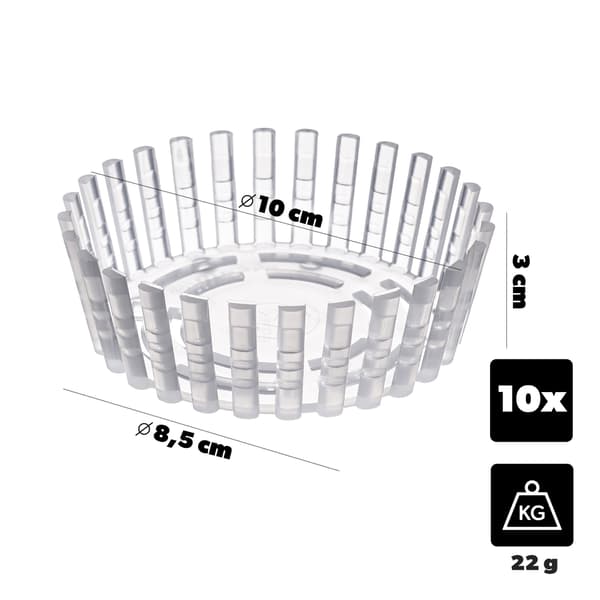 KADAX Presser Presse til syltetøj Glas Si til syltning af agurker 100 mm Diameter 10 stk