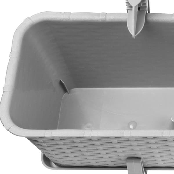 KADAX Balkonkasse 40 cm Urtepotte Urtepotteholder Håndtag 3 stk.