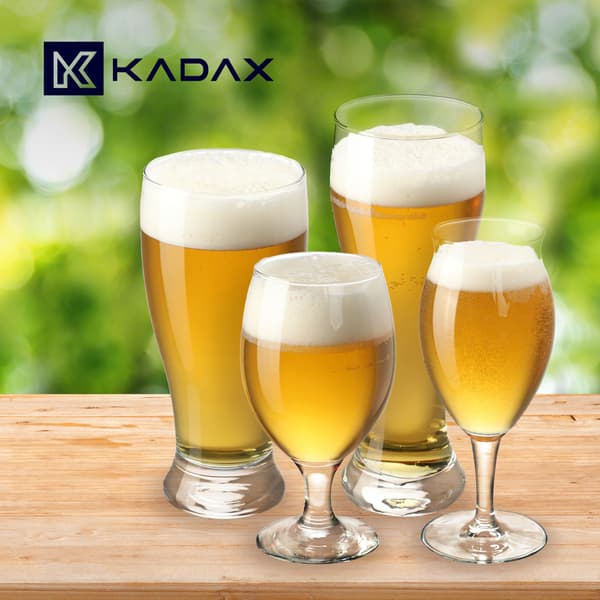 KADAX Ölmugg Ölglas Ölmuggar Glas Hög bägare 410 ml 4 st