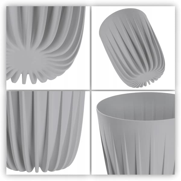 KADAX Urtepotte med Indsats 14,5x17cm Rund Plastindsats