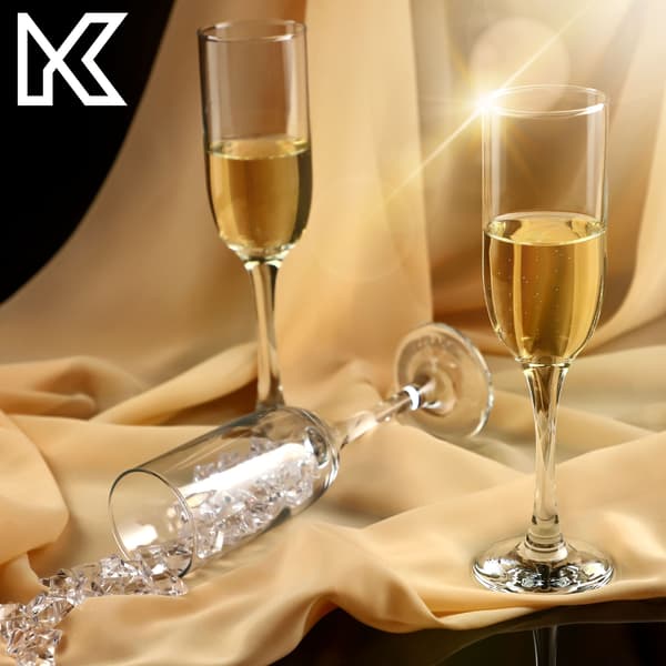 KADAX Champagne Prosecco Vinglas 210 ml Set med 6 glas