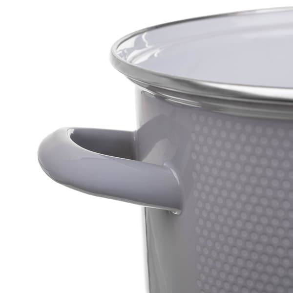 KADAX Emaljerat Kokkärlset 8-El Induktion Gas Stålkastruller + Lock