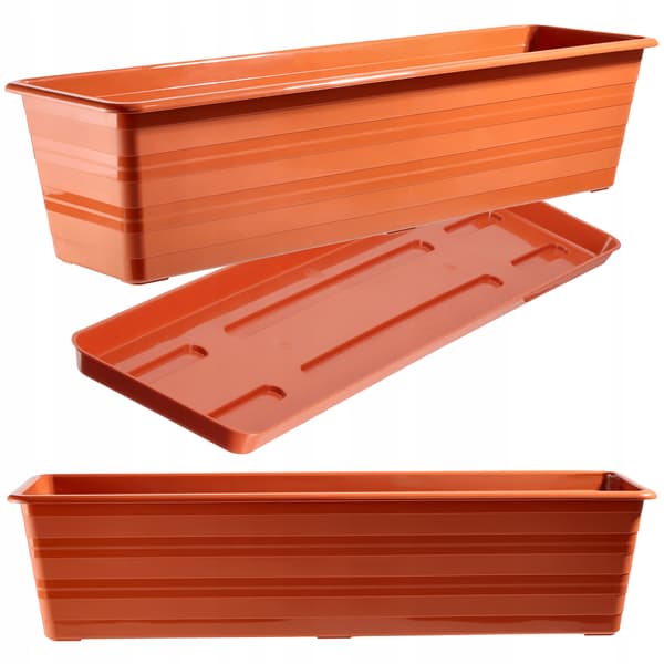 KADAX Balkonkasse 60 cm Urtepotte Urtepottestativ Balkon Blomsterstativ