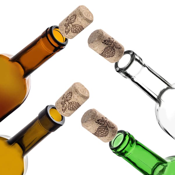 KADAX 30 st glasflaskor för vin, likörer, vinflaska 0,75 l 750 ml + korkar