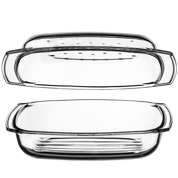 KADAX Rektangulär Ugnsform i Glas med Lock 4,1L