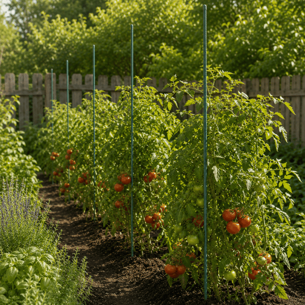 KADAX Växtstöd 180 cm tomatpinnar belagda 16 mm 15 st