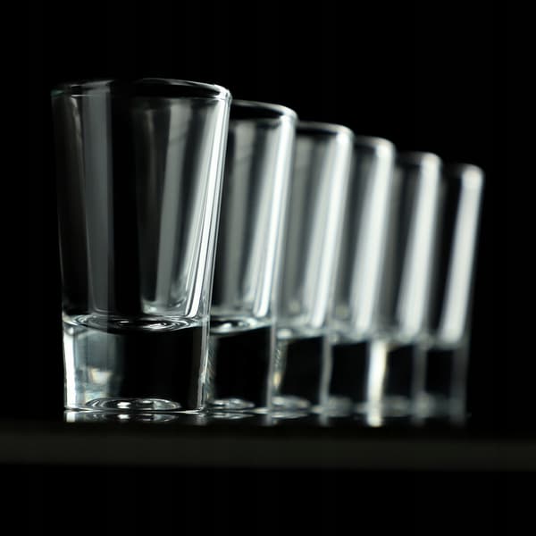 KADAX Classic Glass Vodka Shotglas 25ml Set med 12