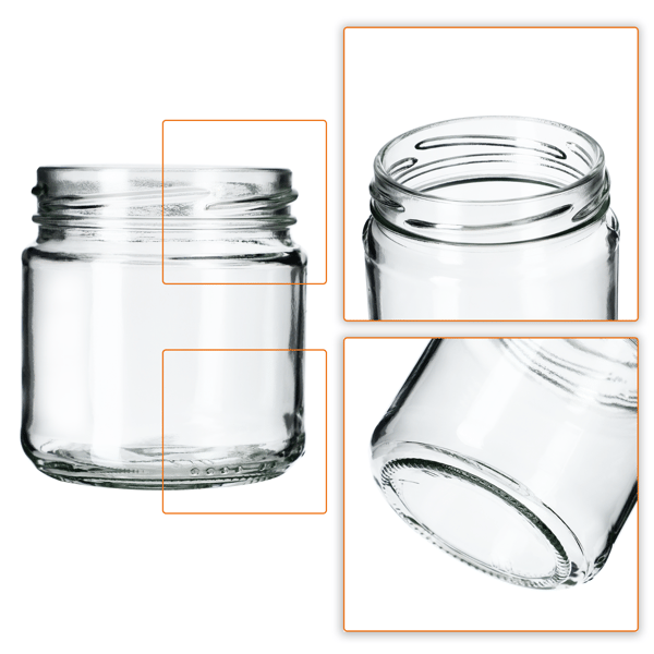 KADAX Lerma purkituspurkit 200ml 50kpl 66mm + kannet "Keltainen"