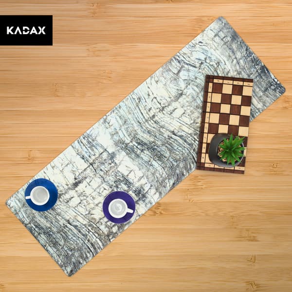 KADAX Bordløber, Dekorativ Filtmåtte, Trykt, 95x33cm