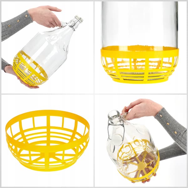 KADAX 5L Damjeanneflaska för Vin, Likör, Cider, Flaska + Kork